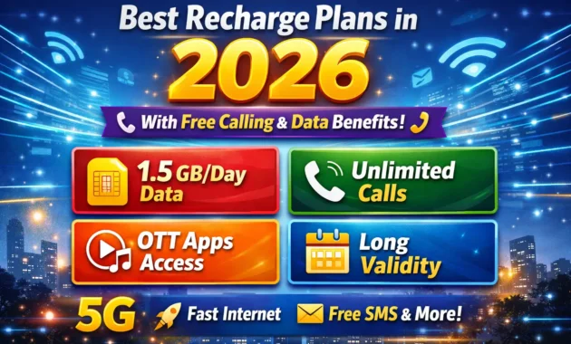 Best Recharge Plans in 2026 With Free Calling and Data Benefits
