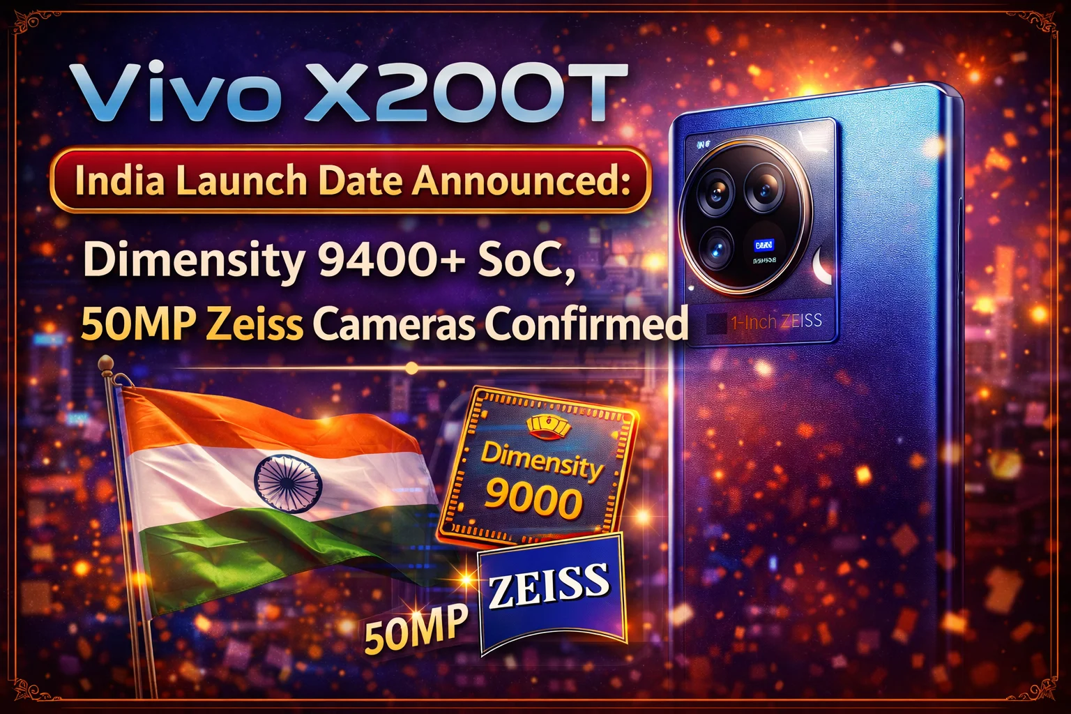 Vivo X200T India Launch Date Announced