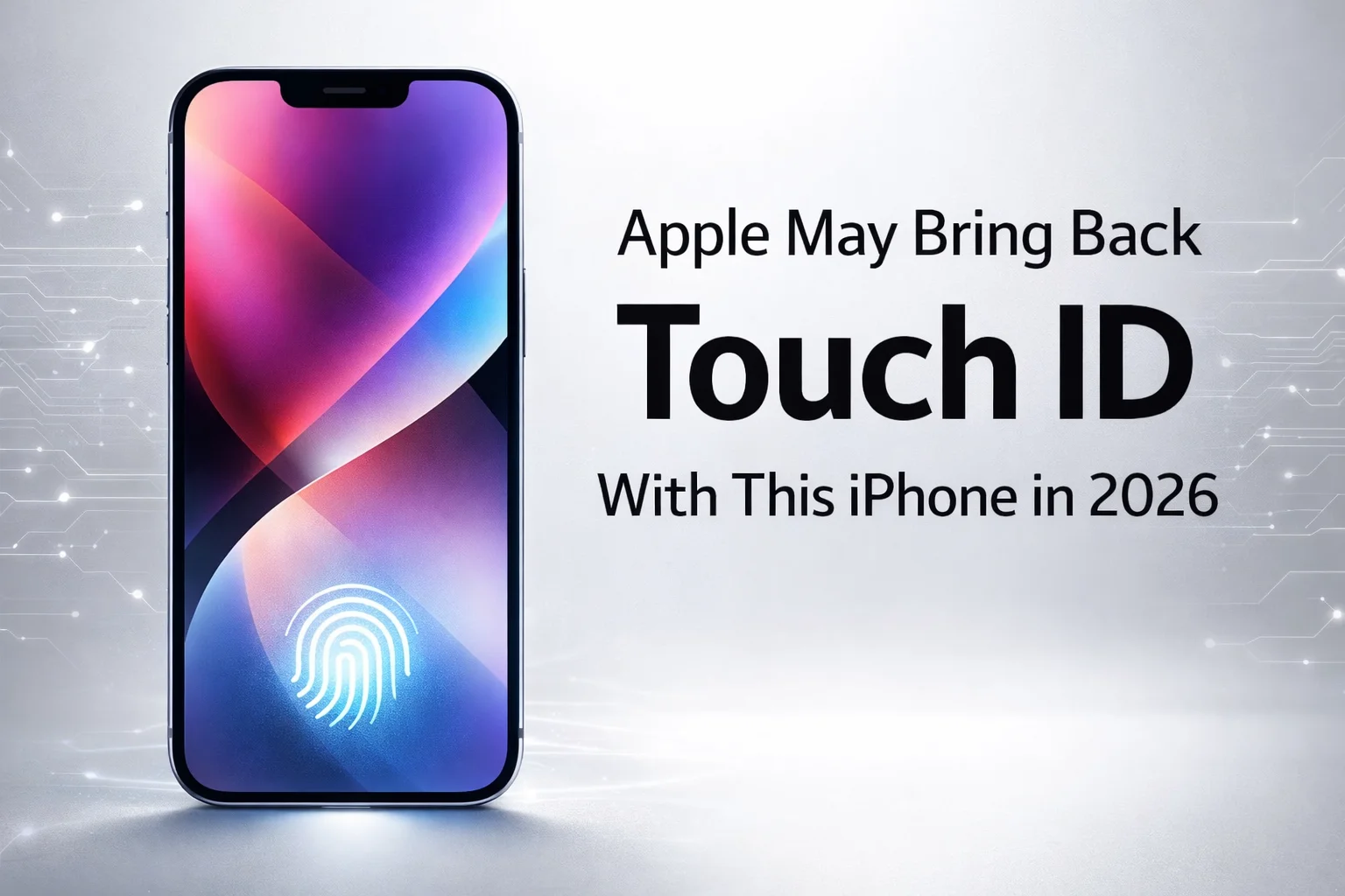 Apple could bring back Touch ID with this iPhone in 2026